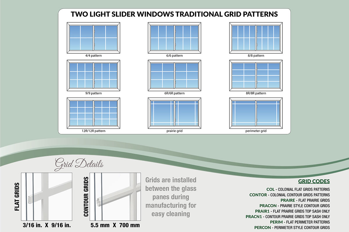 windows grid patterns